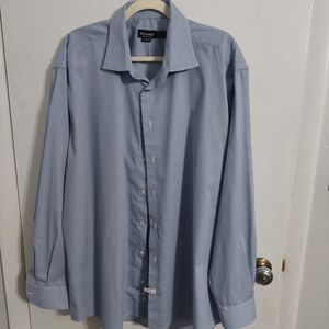 St. Croix Men's Classic Blue Dress Shirt